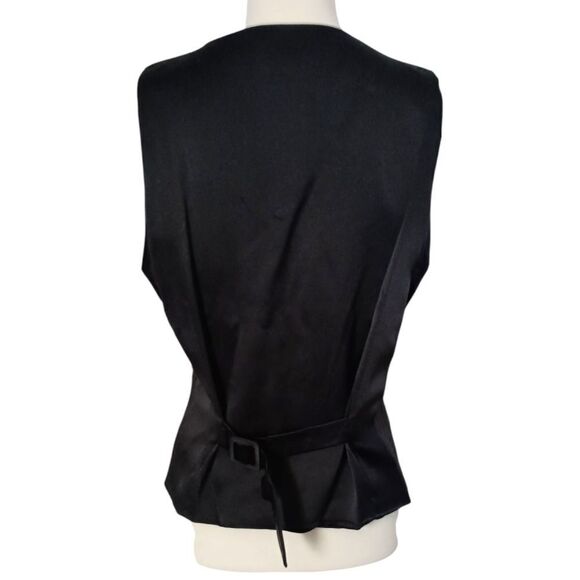 Nicole Miller Silk Vest L Vtg 90s Fragrance Allover Graphic Art Print Graffiti. - Picture 4 of 16